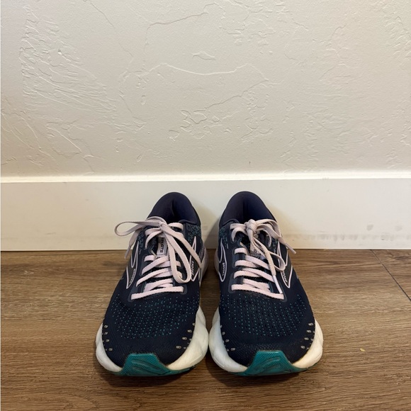 Brooks Women's Glycerin GTS Running Shoes - Navy and Lavender - Picture 2 of 5